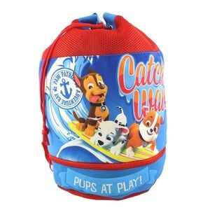 Paw‎ Patrol Drawstring Cinch Bag Pups At Play Catch Waves Kids Childrens